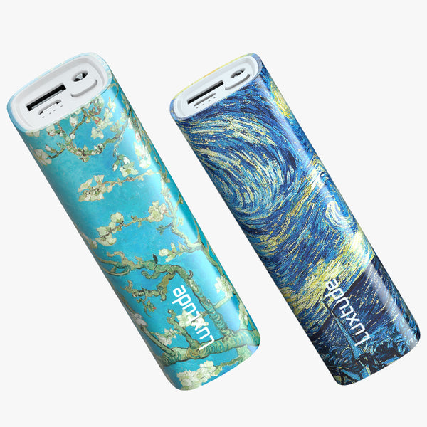 Luxtude myColors 2 Pack 2*5000mAh Power Bank (Strarry Night & Blossoming Tree)