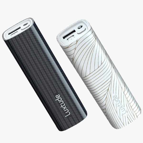 Luxtude myColors 2 Packs 2*5000mAh Power Bank (Black & White)