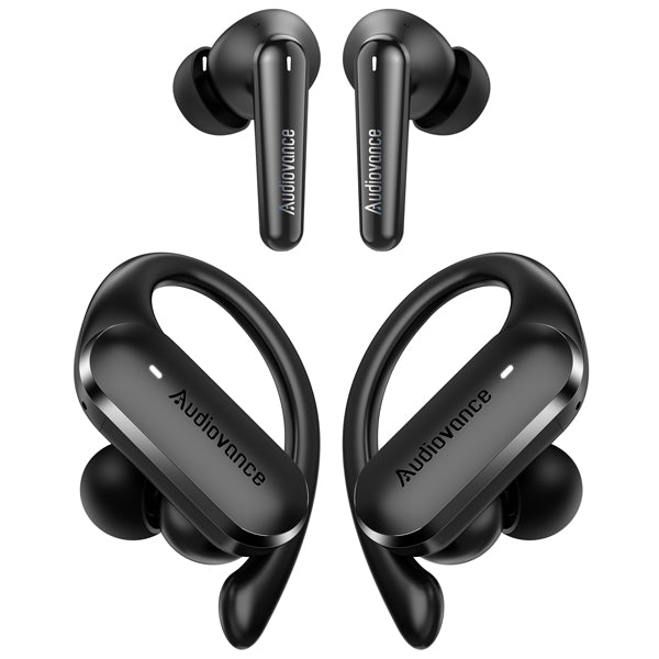 Audiovance 2 Sets Earbuds SPEU 301, True Wireless Headphones Bluetooth 5.2 Earphones, Euphony 301 for Immersive Music, Speed 301 for Workout, Premium Sound, Clear Calls, Waterproof.