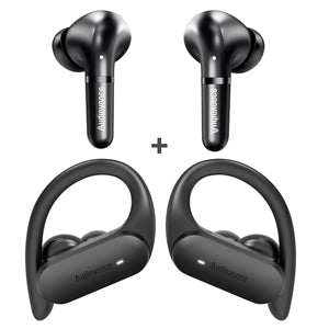 Audiovance 2 Sets Earbuds SPEU 501, Wireless Headphones Bluetooth 5.2 Earphones, Euphony 501 for Active Noise Cancelling Natural Bass Immersive Music, Speed 301 for Running and Workout.